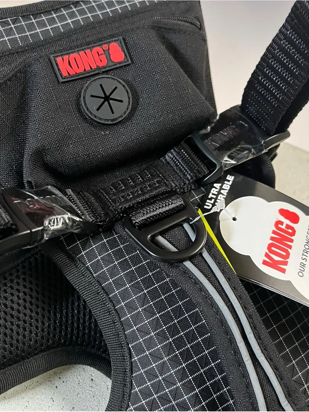 KONG Safety Dog Harness and Leash Bundle, Adjustable, Durable-MEDIUM